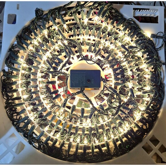 VTG Trim A Home 150 Magic Lights 8 Function White Light Set Super Bright Bulbs - Picture 7 of 10